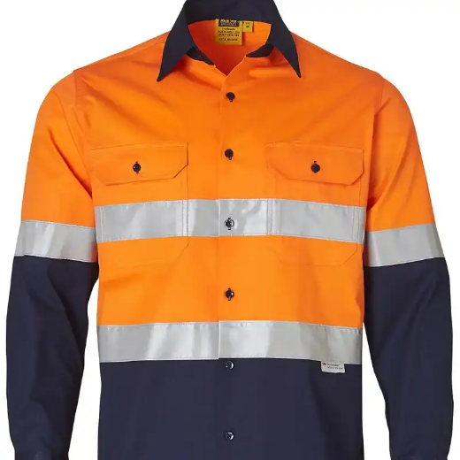 Picture of Winning Spirit, Mens High Visibility L/S Safety Shirt